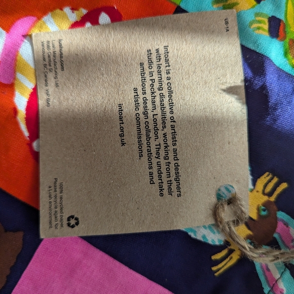 Lush Woodland Patchwork fabric scarf wrap - Picture 4 of 4